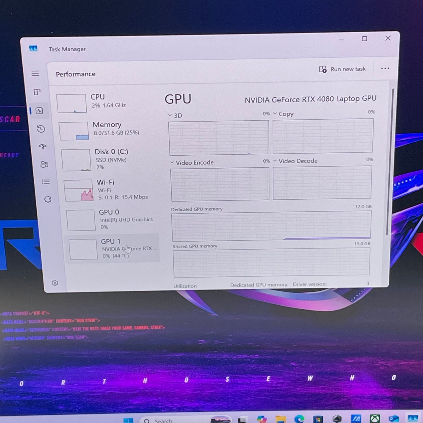 Asus ROG Strix G18 G814 18" i9-14900HX 2.2GHz 32GB RAM 2TB SSD GeForce RTX 4080