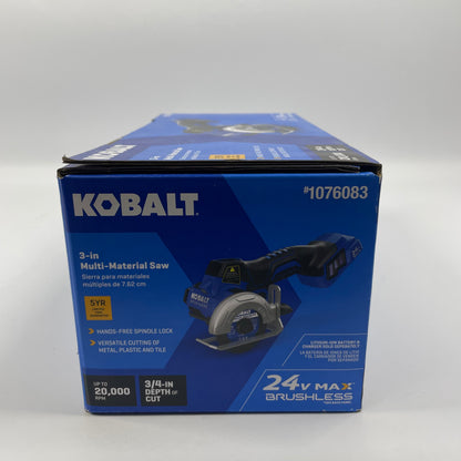 New Kobalt KMC 224B-03 24v MAX Brushless, Cordless 3-in Multi-Material Cutter