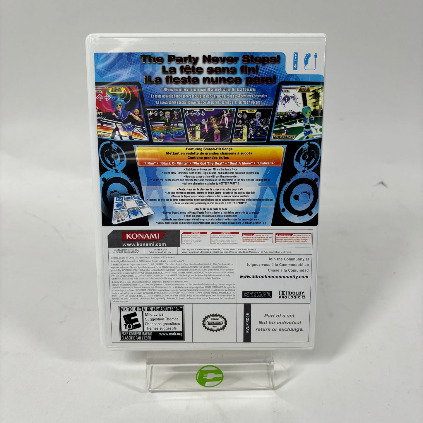 Dance Dance Revolution Hottest Party 2 (Nintendo Wii, 2008)