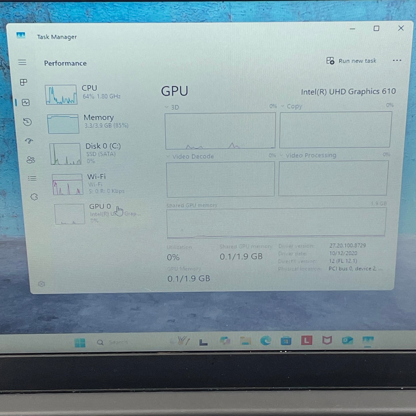 Lenovo IdeaPad S145-15IWL 15.6" Celeron 4205U 1.8GHz 4GB RAM 128GB SSD