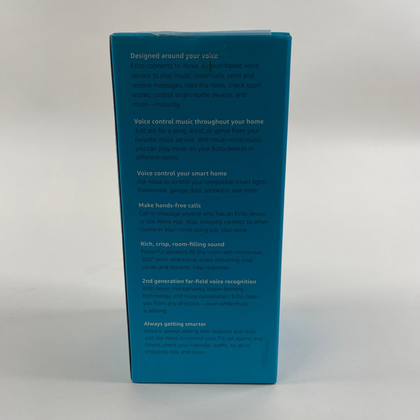 New Amazon Echo 2nd Gen Cylindrical, Smart Speaker Charcoal B06XCM9LJ4