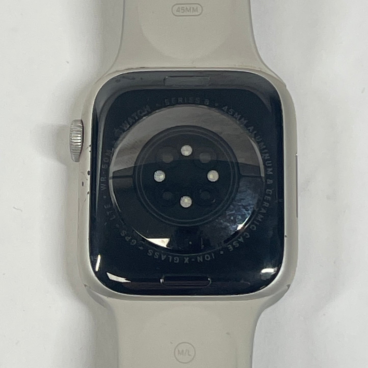 Apple Watch Series 8 45MM Starlight Aluminum Starlight Sport Band MNVQ3LL/A