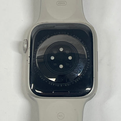 Apple Watch Series 8 45MM Starlight Aluminum Starlight Sport Band MNVQ3LL/A
