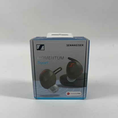 New Sennheiser Momentum Sport 700306 Prem. Truly Wireless Earbuds Olive MSPORT1