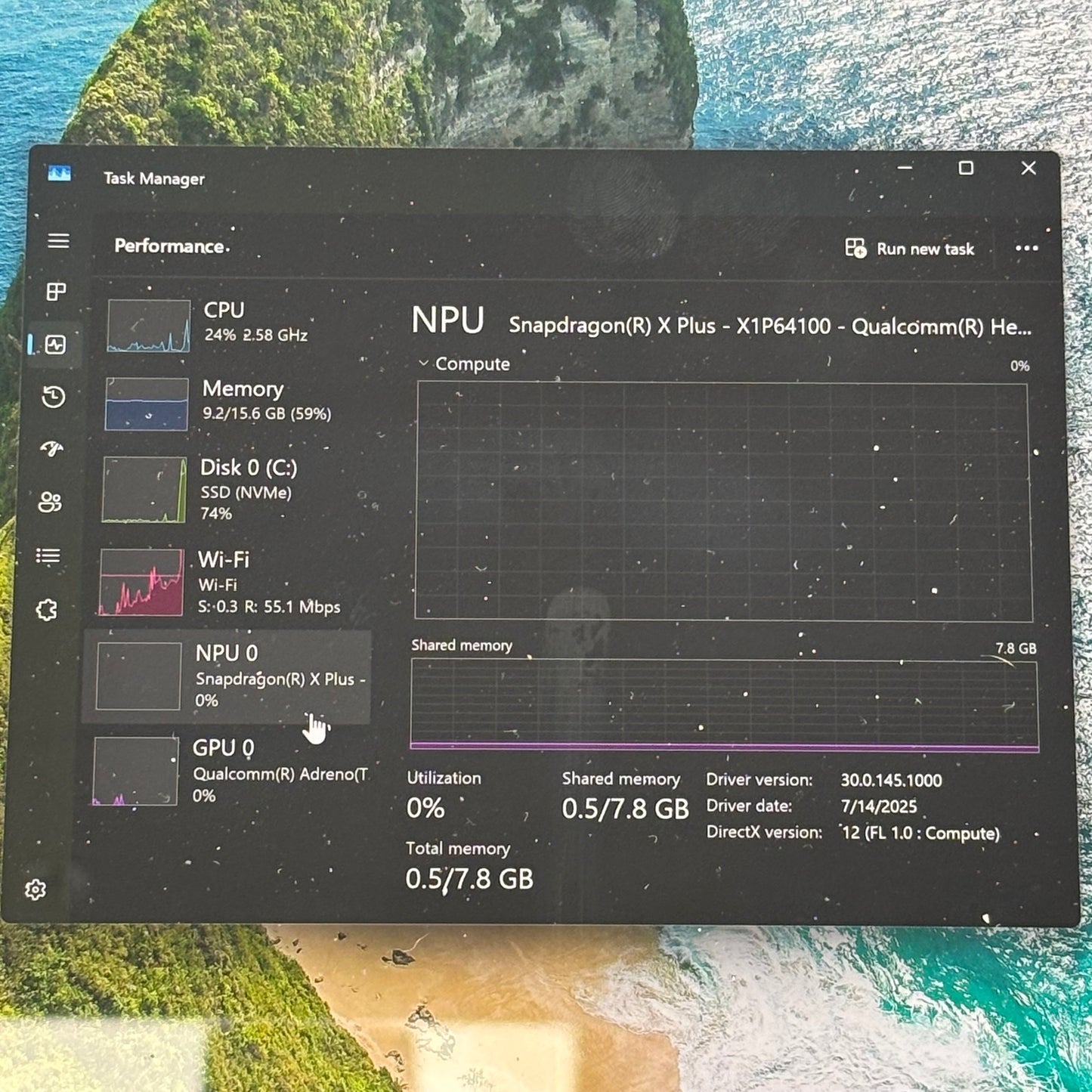 Microsoft Surface Pro- Copilot + PC 2076 13" Snapdragon X Elite 3.42GHz 16GB RAM