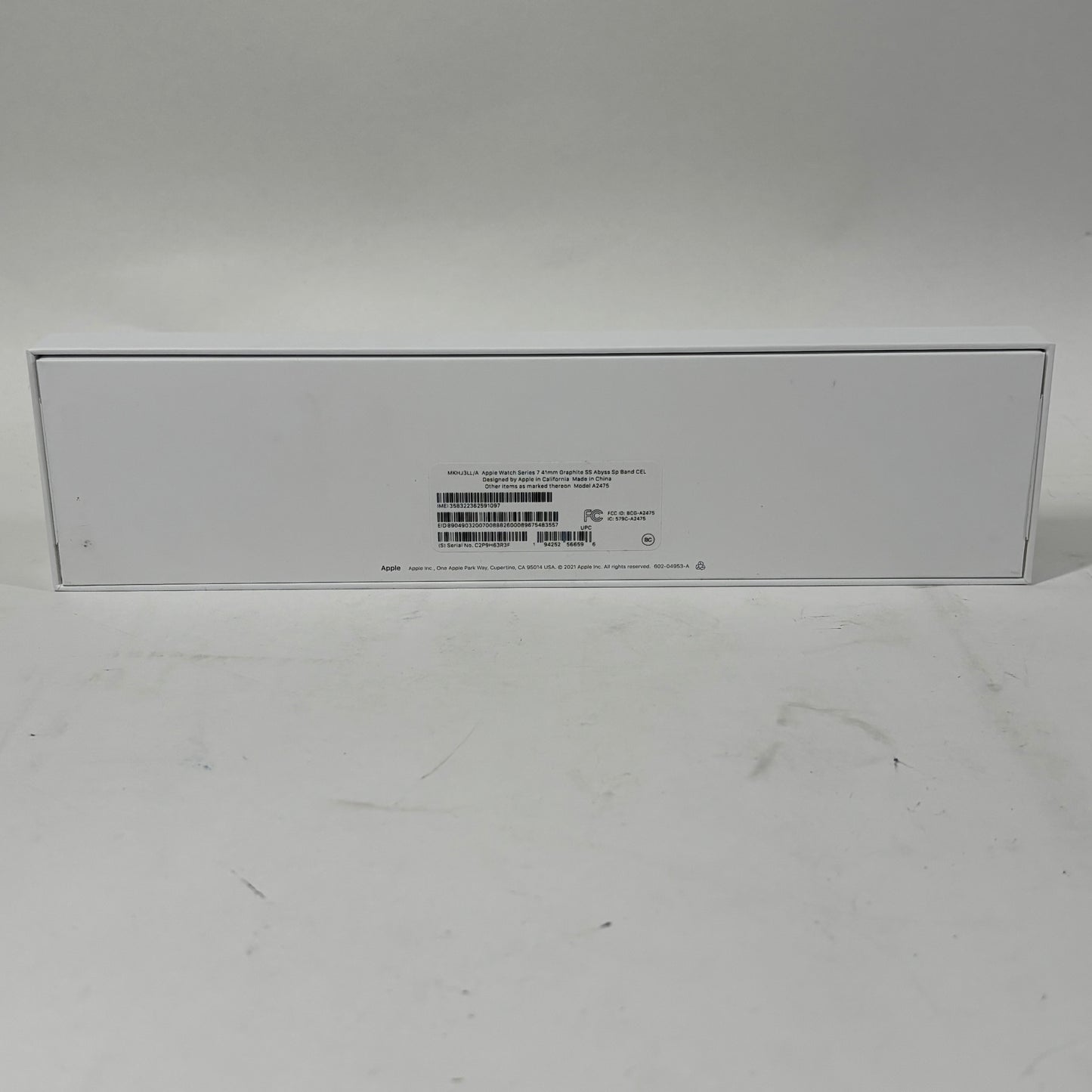 Apple Watch Series 7 41MM Graphite Stainless Steel Abyss Blue Sport Band