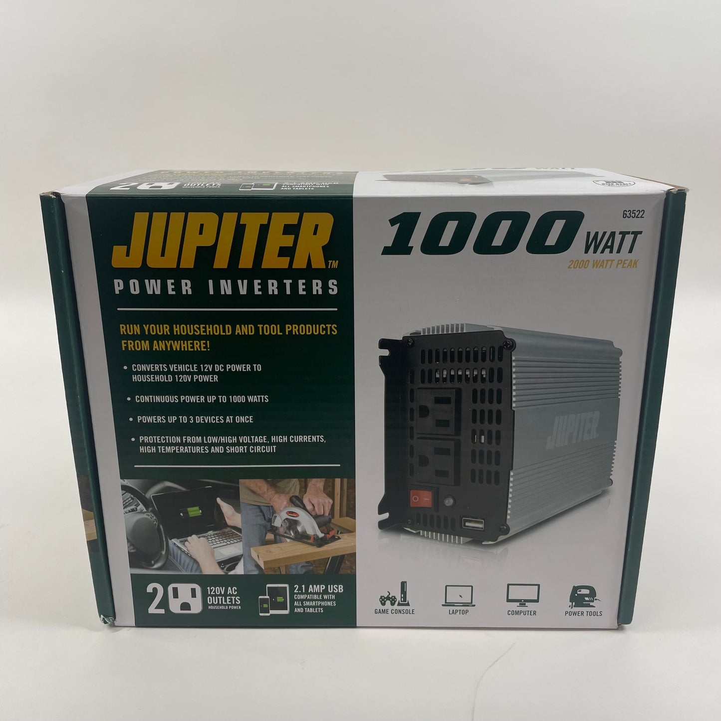 New Juptier 1000 Watt Power inverter 63522 4.5 Stars 