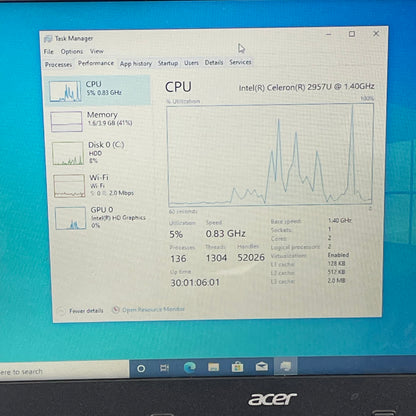 Acer Aspire E 15 ES-531-C01E 15.6" Celeron 2957U 1.4GHz 4GB RAM 500GB HDD