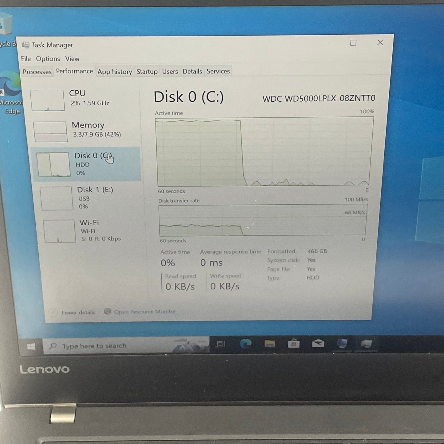 Lenovo ThinkPad T470p 20JM000CUS 14" i5-7200U 2.5GHz 8GB RAM 500GB HDD