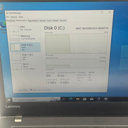 Lenovo ThinkPad T470p 20JM000CUS 14" i5-7200U 2.5GHz 8GB RAM 500GB HDD