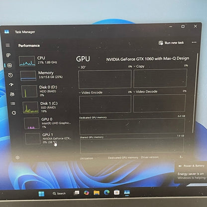 Dell G7 7588 15.6" i7-8750H 2.2GHz 16GB RAM  GeForce GTX 1060 Max-Q