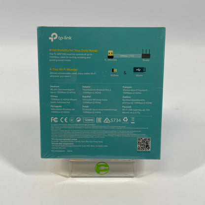 New tp-link N150 Ultra-Compact USB Wi-Fi Adapter TL-WN725N(US)