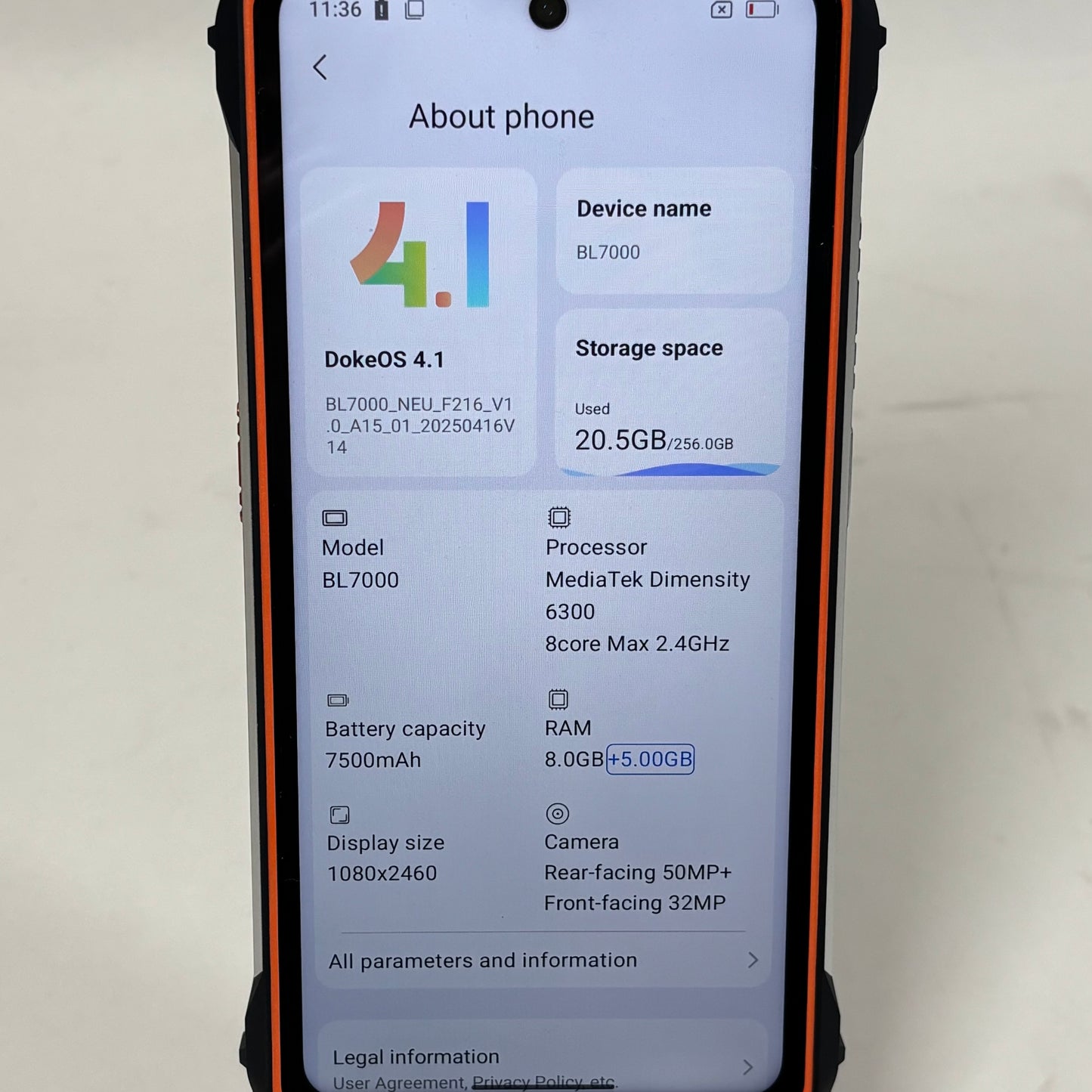 Factory Unlocked Blackview BL7000 256GB 15 Silver