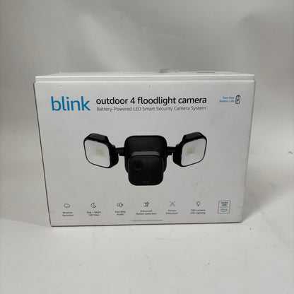 Blink Outdoor 4 Floodlight Camera Battery Powered Smart Security Surveillance Sy