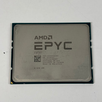 AMD 7252 3.10GHz 8 Core 100-000000080 16 Thread SP3