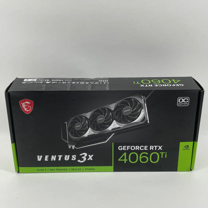 MSI GeForce RTX 4060 Ti Ventus 3X OC 8GB GDDR6 Graphics Card  602-V515