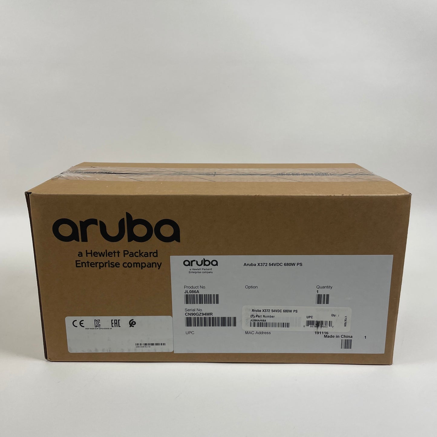 New Aruba X372 JL086A 4.7 Stars 680W Non Modular Hot-Plug Redundant Power Supply