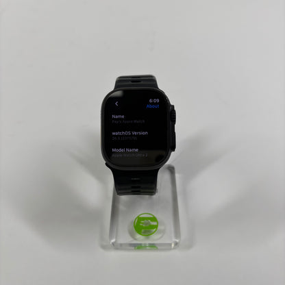 GPS Only Apple Watch Ultra 2 49MM Black Titanium Black Sport Band MX4Q3LW/A