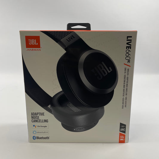 JBL LIVE660NC Over-Ear Wireless Headphone Black JBLLIVE660NCBLKAM