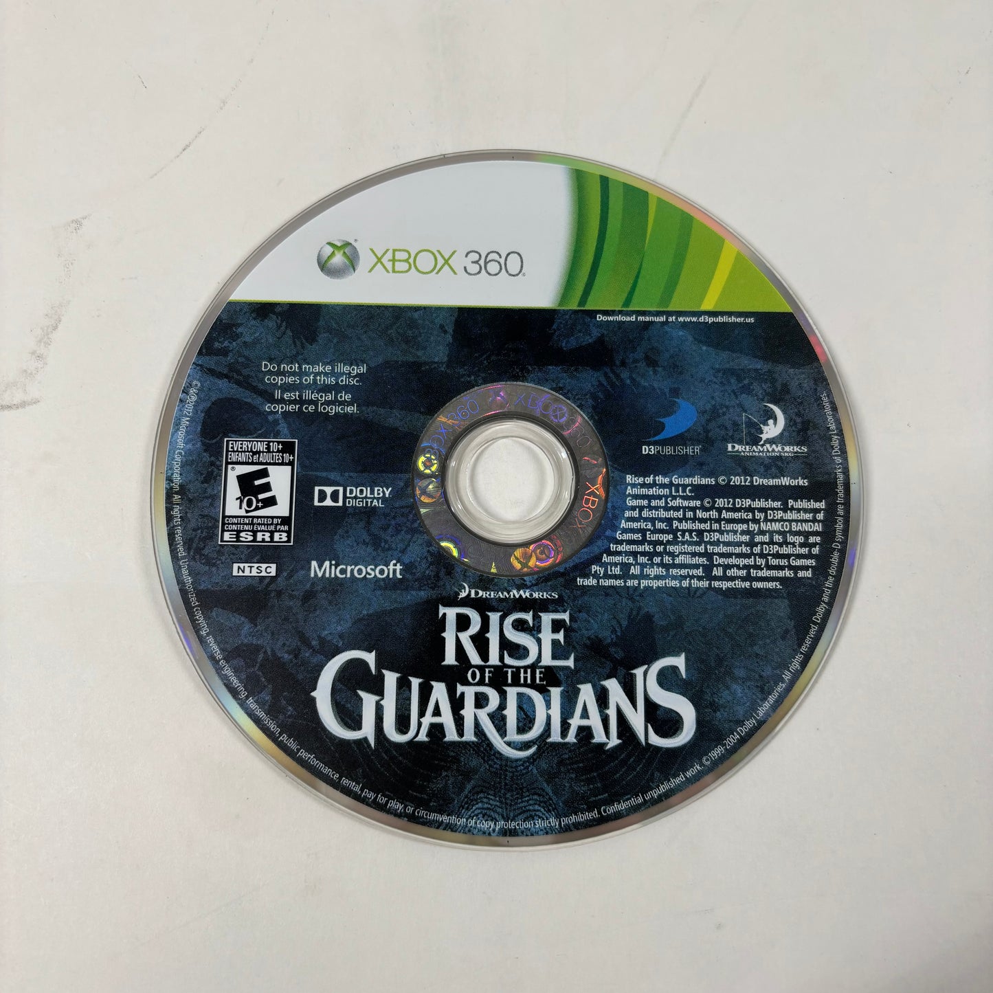 Rise of the Guardians (Microsoft Xbox 360, 2012)