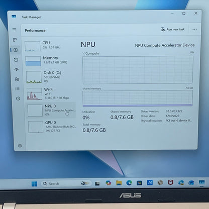 Asus Vivobook 14 M1407KA-PS74 14" Ryzen AI 7 350 2.0GHz 16GB RAM 512GB SSD