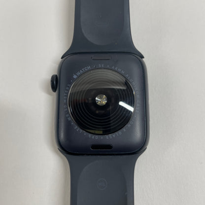 Unlocked Apple Watch SE 2nd Gen 44MM Mid. Aluminum Black Sport Band MNU03LL/A
