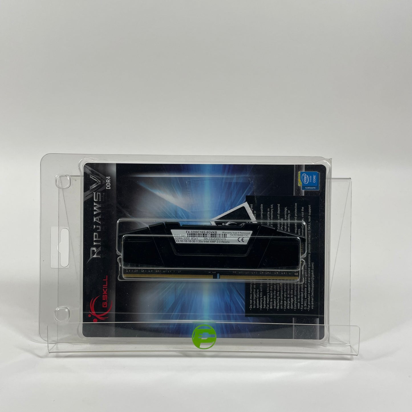 G.Skill RipJaws 8GB (1x8GB) RAM DDR4 3200MHz F4-3200C16S-8GVKB