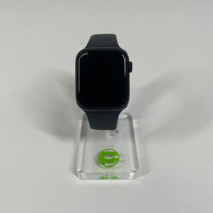 Unlocked Apple Watch SE 3 44MM Midnight Aluminum Blue Sports Band MEPJ4LW/A