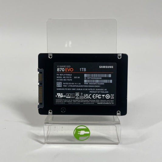 Samsung 2.5" 870 EVO 1TB SATA 6 Gbps(also known as SATA III) SSD MZ-77E1T0