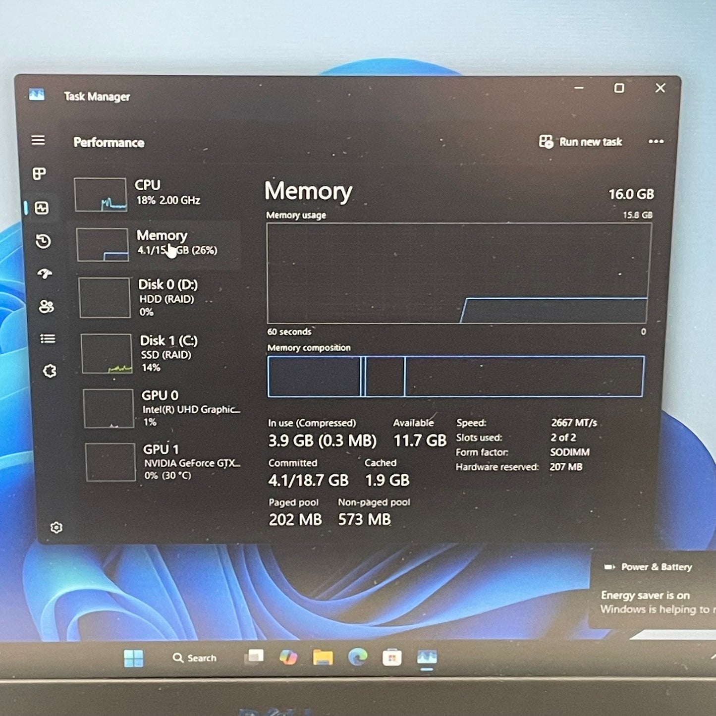 Dell G7 7588 15.6" i7-8750H 2.2GHz 16GB RAM  GeForce GTX 1060 Max-Q