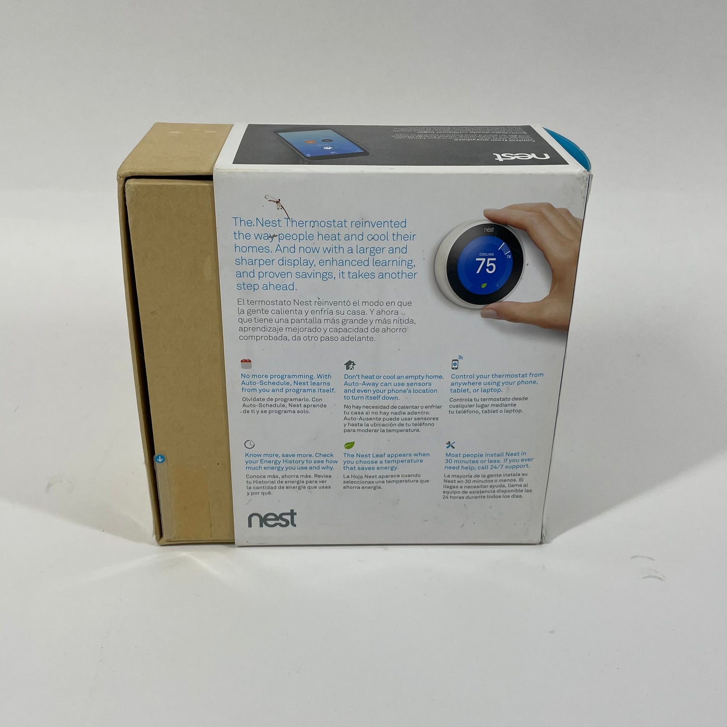 Google Thermostat Smart Learning Thermostat White T3017US