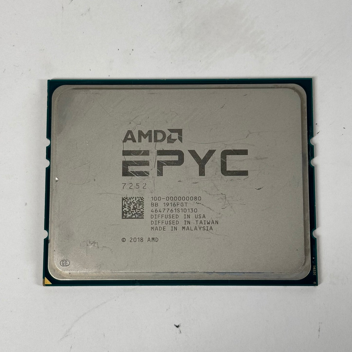 AMD 7252 3.10GHz 8 Core 100-000000080 16 Thread SP3