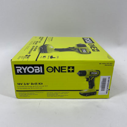 New Ryobi ONE Drill Kit 18v Brushed Motor, Variable-Speed Drill  PCL201K1