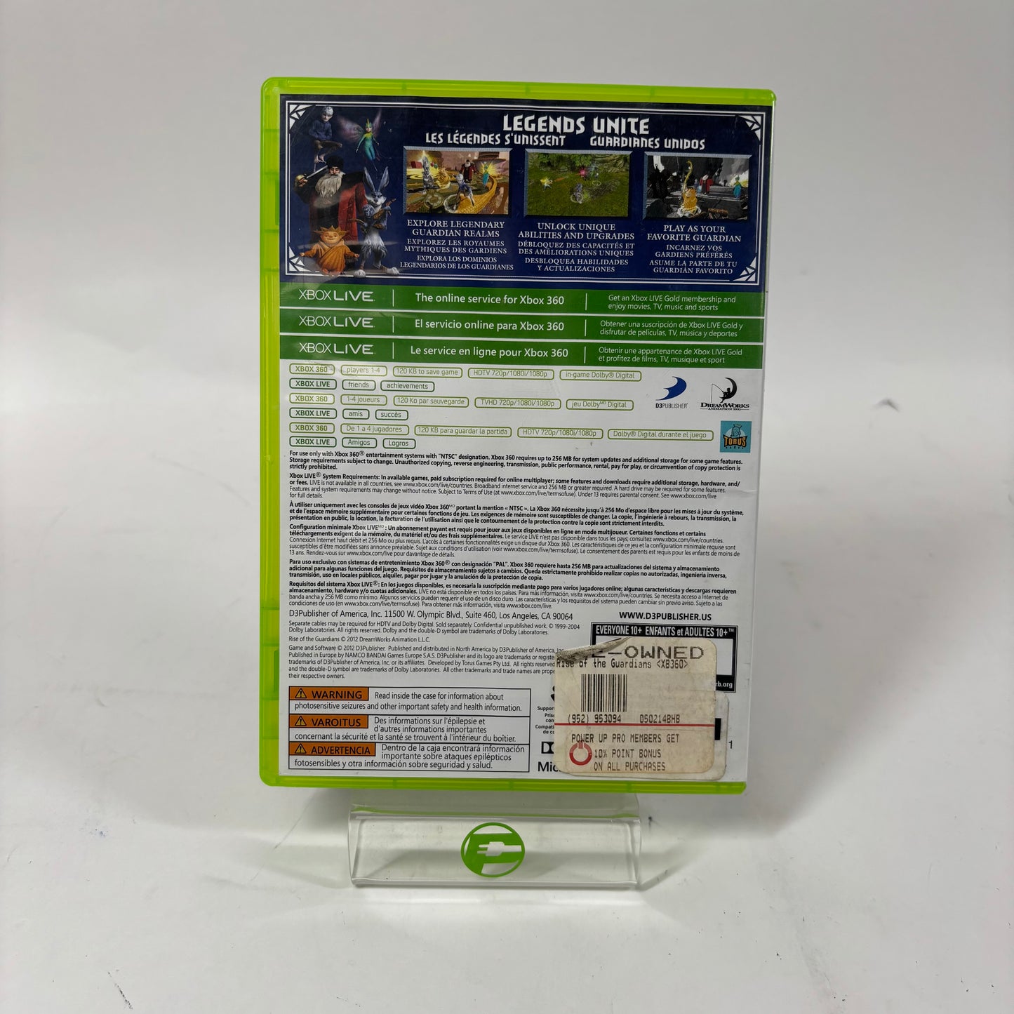 Rise of the Guardians (Microsoft Xbox 360, 2012)