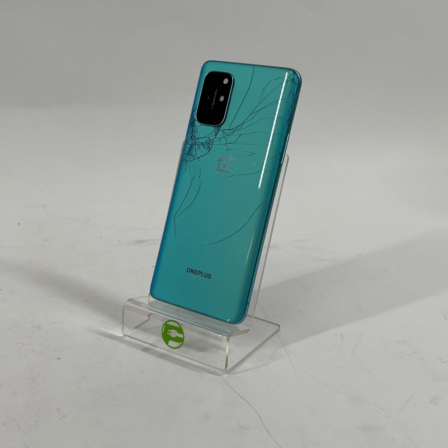 Unlocked OnePlus 8T 256GB Aquamarine Green KB2005 (Back Cracked, Still Works)