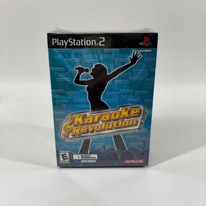 New Karaoke Revolution w/ Microphone (Sony PlayStation 2 PS2, 2003)