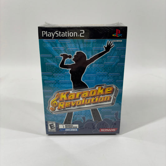 New Karaoke Revolution w/ Microphone (Sony PlayStation 2 PS2, 2003)