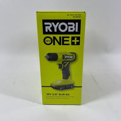 New Ryobi ONE Drill Kit 18v Brushed Motor, Variable-Speed Drill  PCL201K1