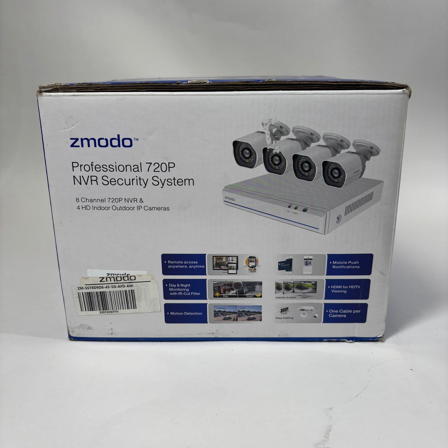 Zmodo 720p NVR Network Video Recording Security System  ZM-SS78D9D8-4S-5G-AFD-AM