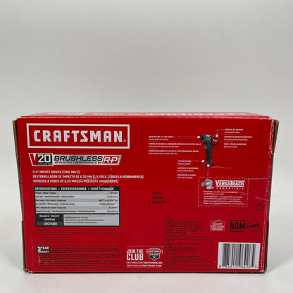 New Craftsman CMCF830B 20V 1/4" Impact Driver
