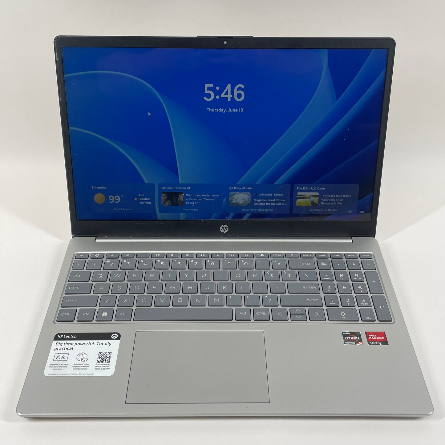 HP Laptop 15-FC0025DX 15.6" AMD Ryzen 5 7520 2.8GHz 8GB RAM 512GB SSD