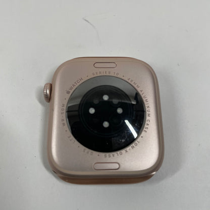 Unlocked Apple Watch Series 10 46MM Rose Gold Aluminum Pink Sport Band MWY73LW/A