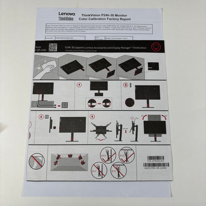 ThinkVision 23.8" 63B3GAR6US WQHD IPS 60Hz Gaming Monitor