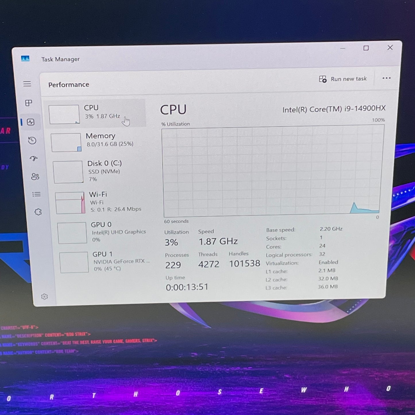 Asus ROG Strix G18 G814 18" i9-14900HX 2.2GHz 32GB RAM 2TB SSD GeForce RTX 4080