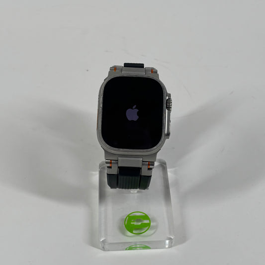 Apple Watch Ultra 2 49MM  Silver Titanium Elegant Fluororubber Band MRF23LL/A