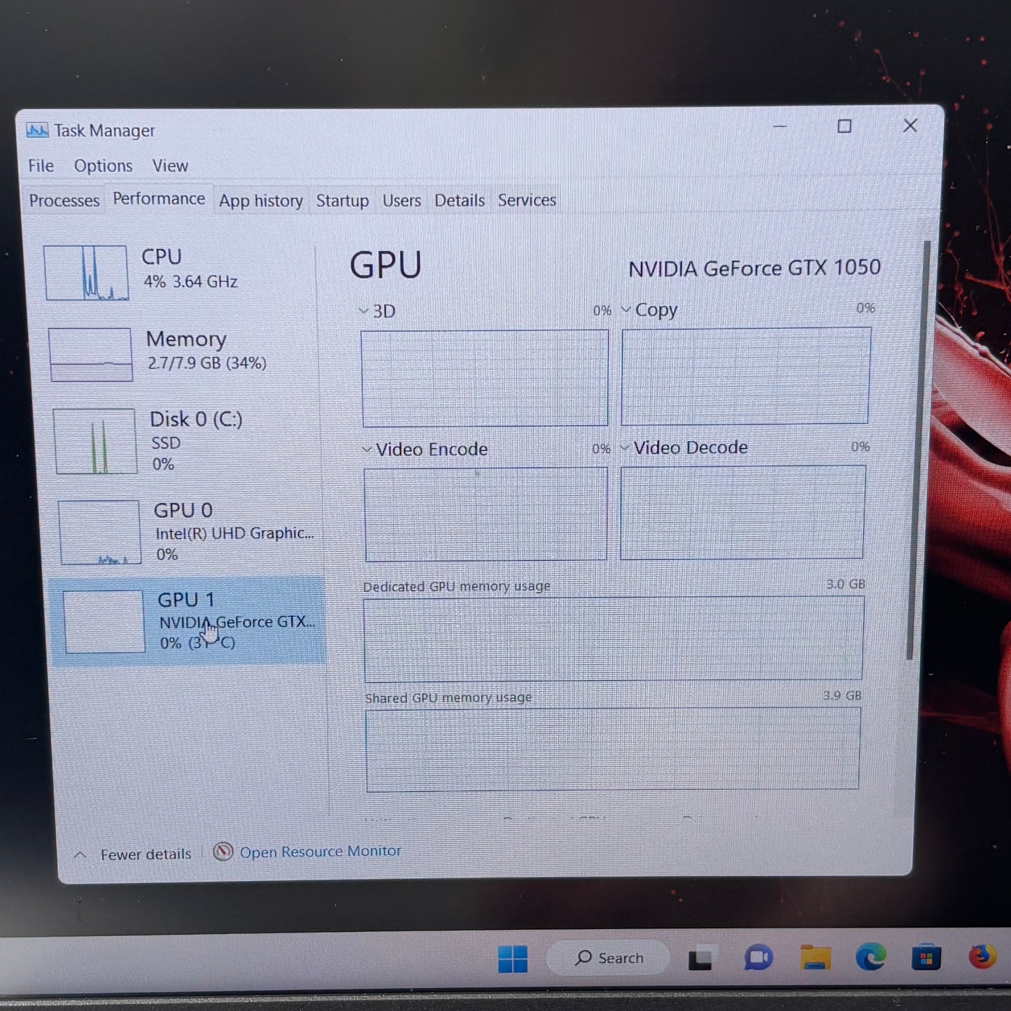 Acer Nitro N18C3 AN515‑54 15.6" i3-9300H 2.4GHz 8GB RAM 256GB SSD