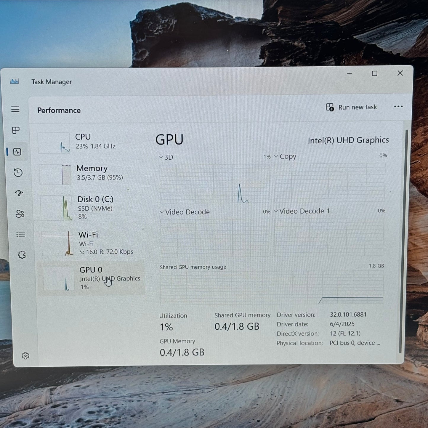 Dell Vostro 5620 16"  i5-7300HQ 1.7GHz 4GB RAM 256GB SSD INTEL(R) UHD GRAPHICS