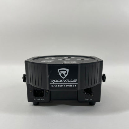 Rockville Battery Par 61 (8 Lights) DJ Lights BATTERY PAR 61
