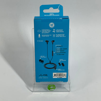 New JLab JBuds Pro USB-C Wired Earbuds Black EPROTPCRBLK123