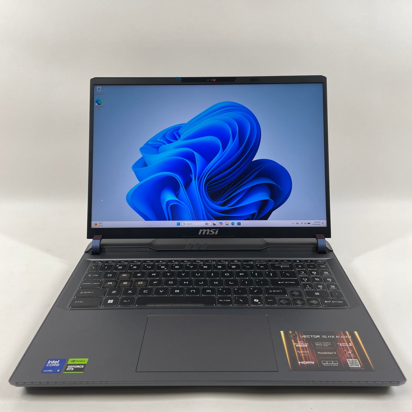MSI VECTOR 16 HX AI A2XW 15M4 16" Core Ultra 9 275HX 2.7GHz